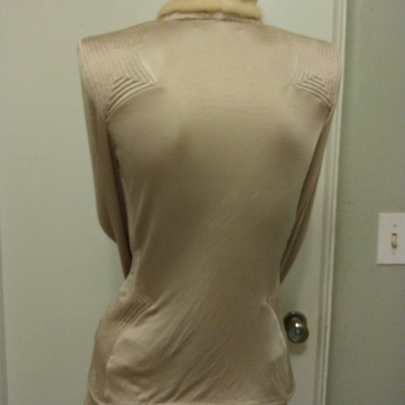 ❤️ICONIC TOM FORD YSL YVES SAINT LAURENT RIVE GAUCHE SILK MINK RUNWAY SKIRT SUIT - Picture 8 of 15